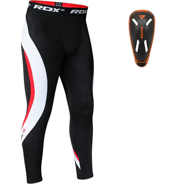 RDX MO Compression Pants with Groin Cup#color_grey