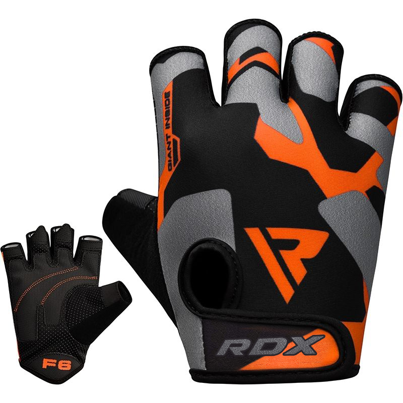 RDX F6 Fitness Gym Gloves#color_orange
