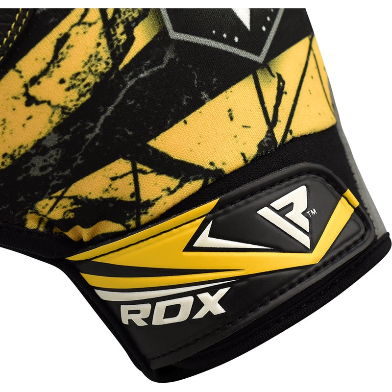RDX F11 Camouflage Gym Workout Gloves#color_yellow