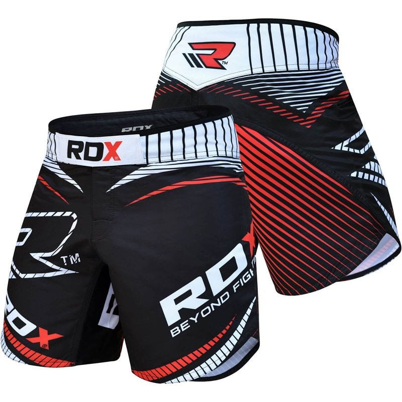 RDX R1 MMA Entraînement Short 2X Grande Rouge Polyester