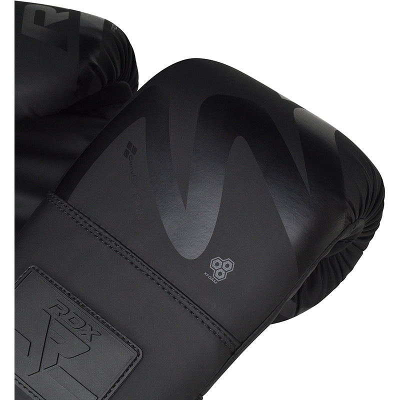 RDX F15 Noir Bag Gloves 4oz Black