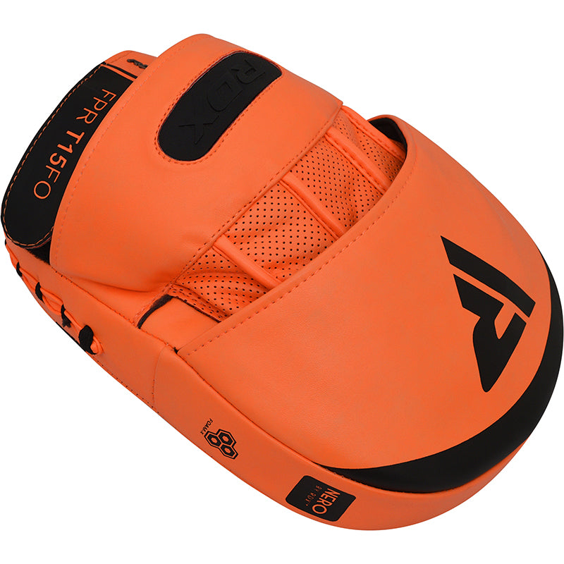 RDX T15 Nero Orange Boxing Gloves & Focus Pads