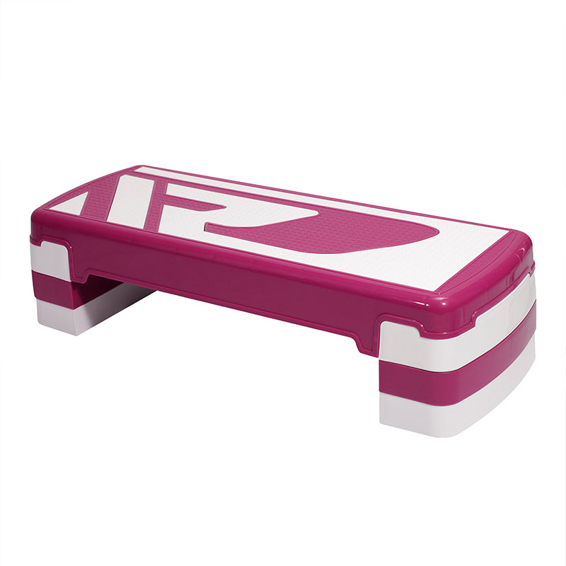 RDX 1P 20cm Aerobic Step Platform with 3 Level Risers 5cm Height Each#color_pink