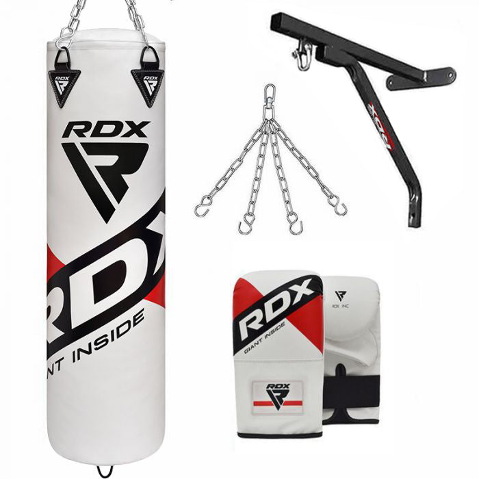 RDX F10 4ft/5ft Punch Bag with gloves & wall Bracket 