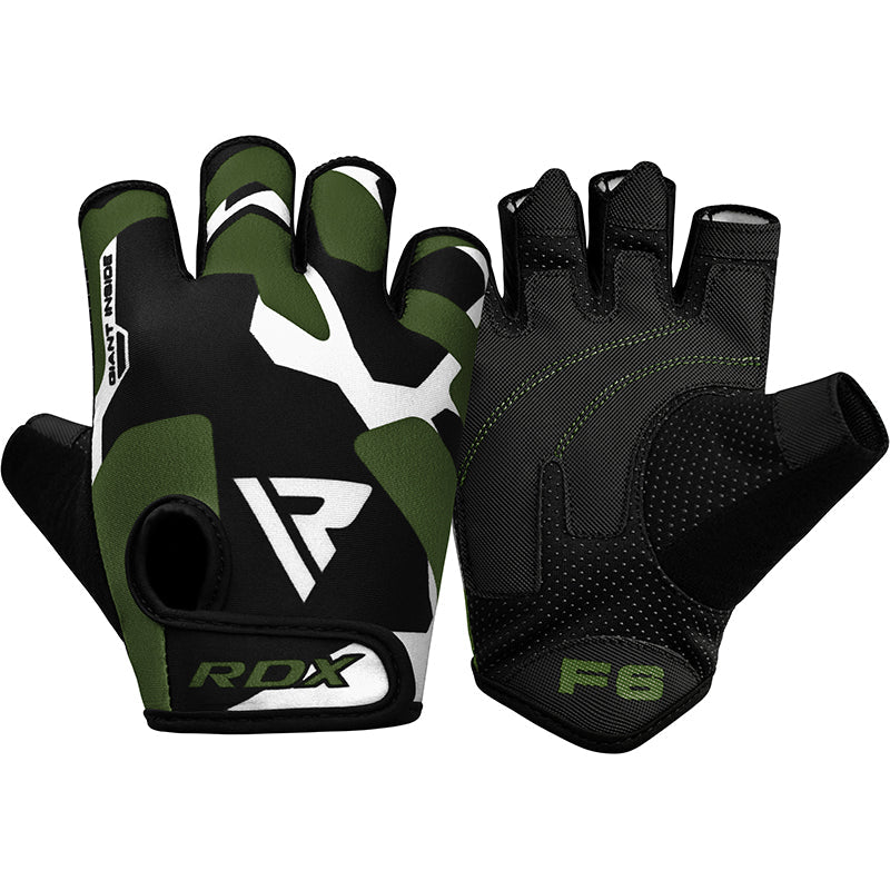 RDX F6 Fitness Gym Gloves#color_green