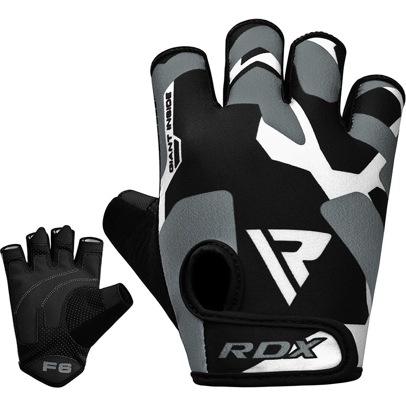 RDX F6 Fitness Gym Gloves#color_grey