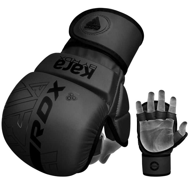 RDX F6 KARA MMA Sparring Gloves 7oz#color_black