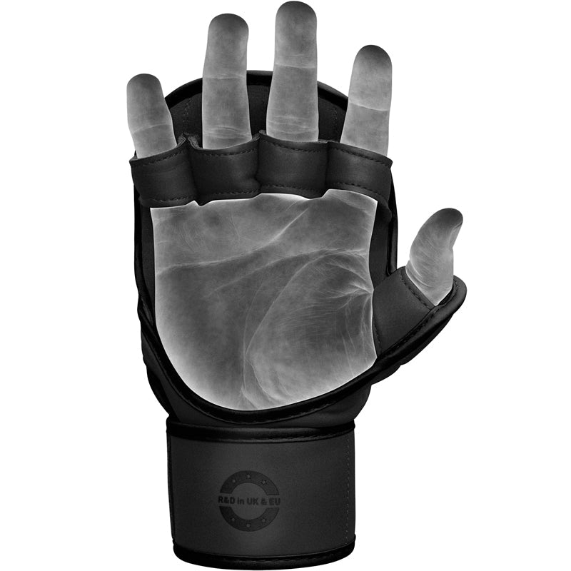RDX F6 KARA MMA Sparring Gloves 7oz#color_black