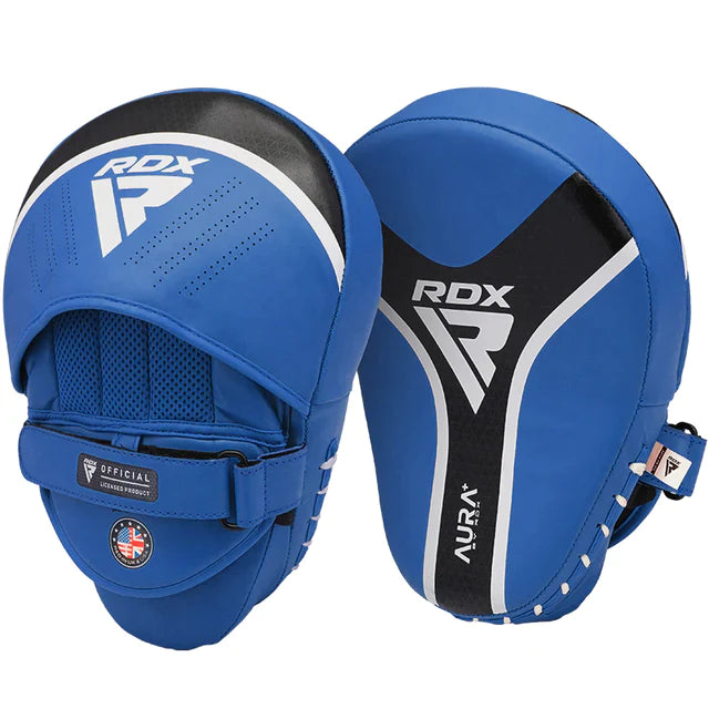 RDX T17 boxing glove with pads bundle#color_blue