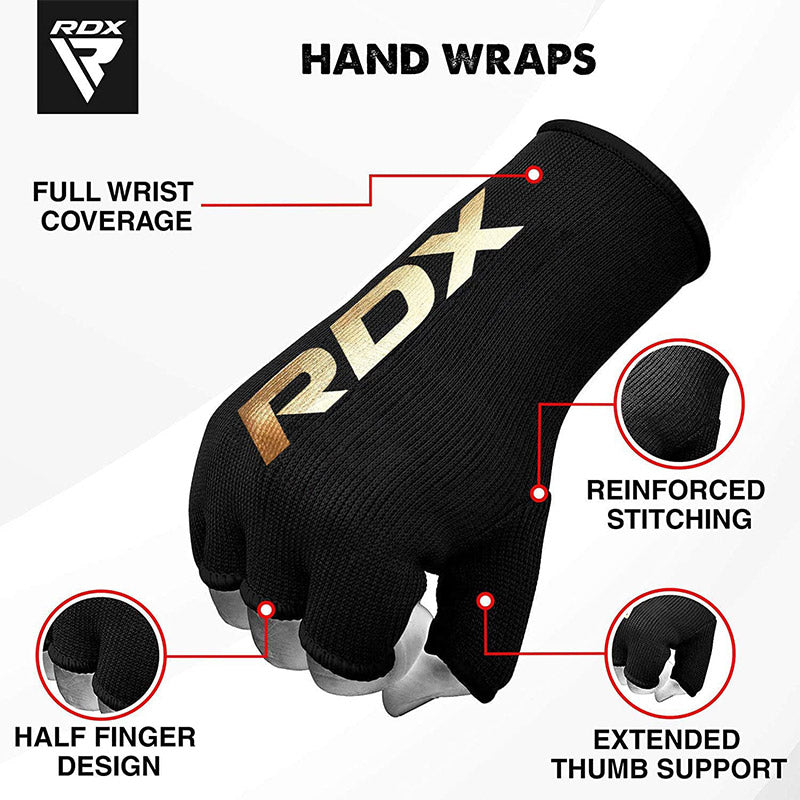 RDX HY Inner Gloves Hand Wraps#color_black