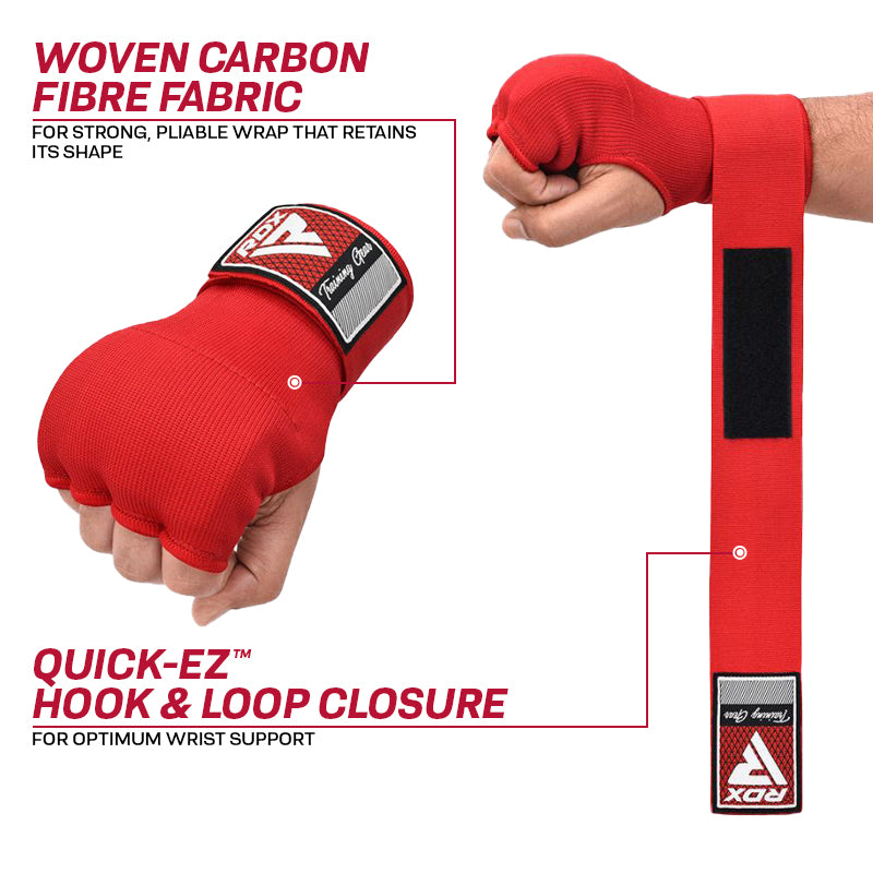 RDX 75cm Gel Inner Gloves with Wrist Strap#color_red