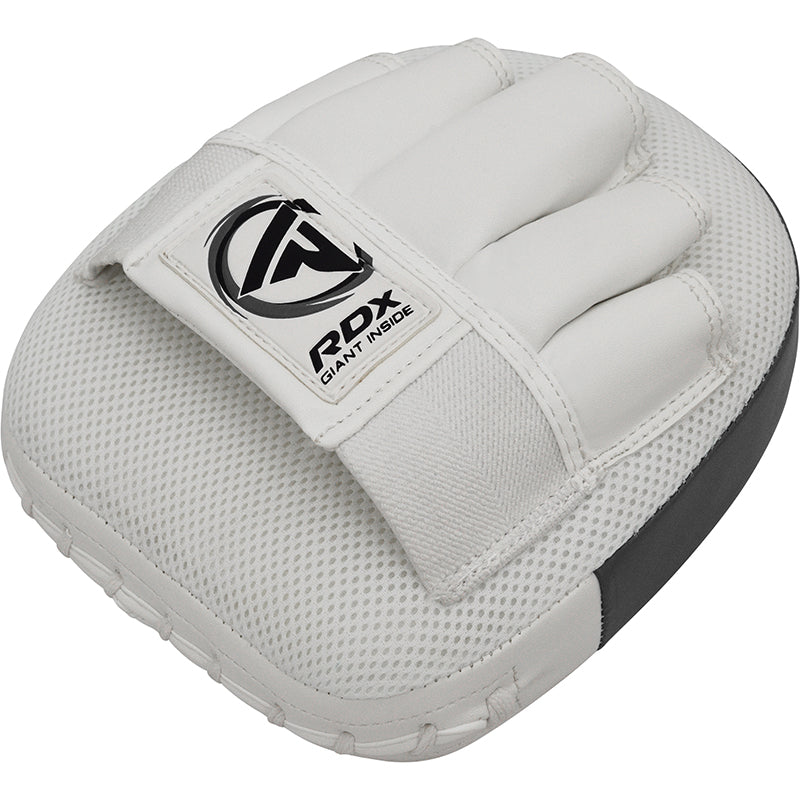 RDX J12 KIDS 6oz Boxing Gloves & Focus Pads Set#color_grey