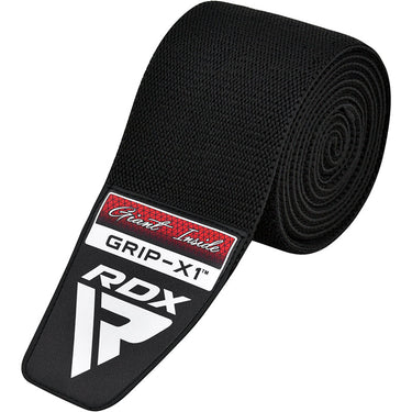 RDX K1 IPL & USPA APPROVED KNEE WRAPS FOR POWER & WEIGHT LIFTING GYM WORKOUTS#color_black