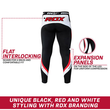 RDX MO Compression Pants with Groin Cup#color_red