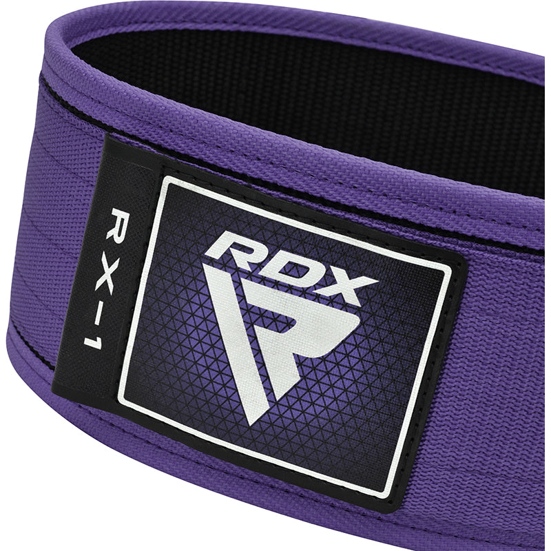RDX RX1 4” Weight Lifting Belt For Women#color_purple
