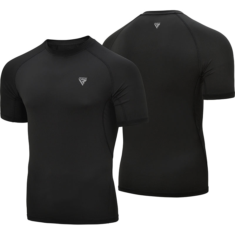 RDX T15 Short Sleeve Black Rash Guard – RDX Sports - Global