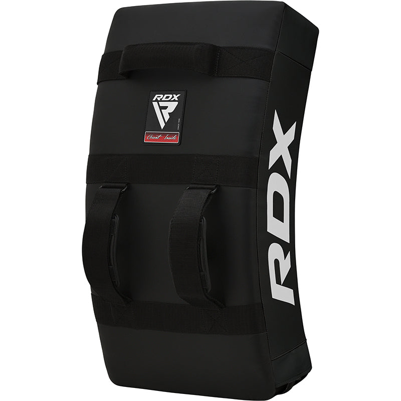 RDX T1 Curved Kick Shield with Nylon Handles #color_black