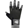 RDX T2 Weightlifting Half Finger Gym Gloves#color_black