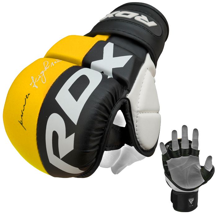 RDX T6 MMA Sparring Gloves#color_yellow