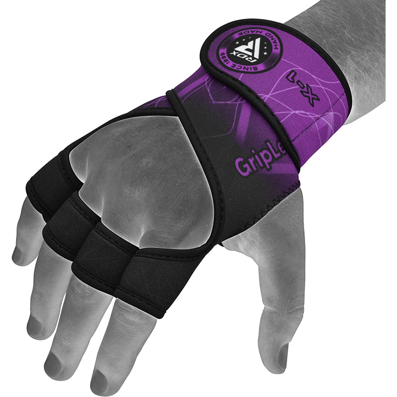 RDX X1 Weightlifting Grips For Women#color_purple