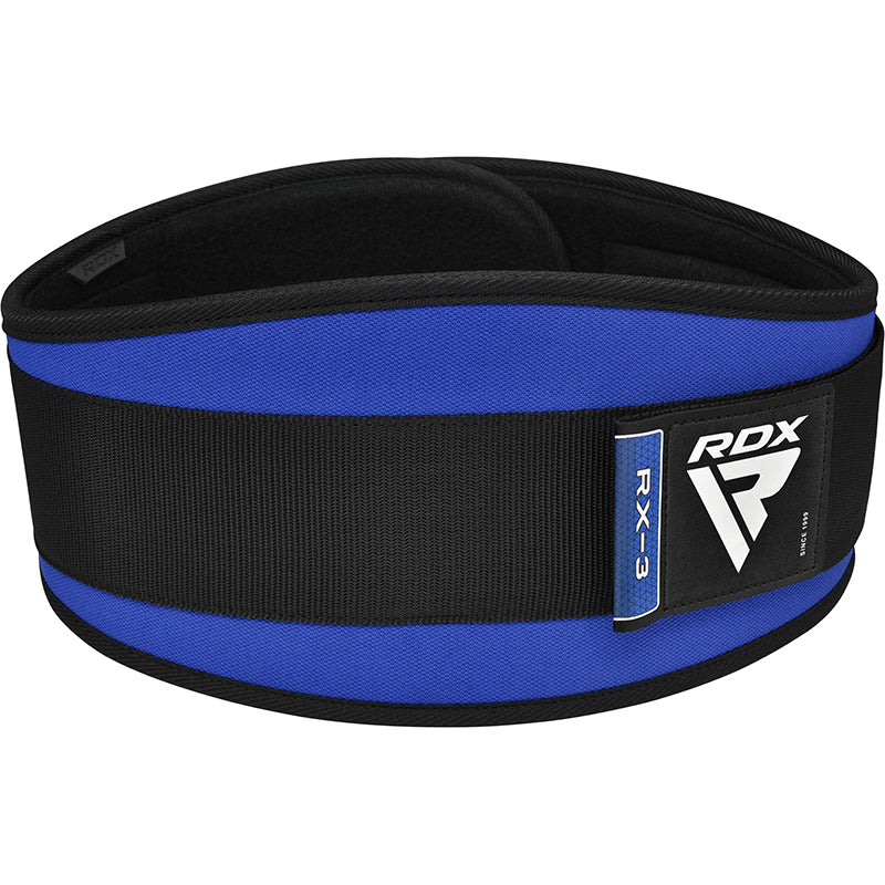 RDX X3 6 INCH Weightlifting Neoprene Gym Belt#color_blue