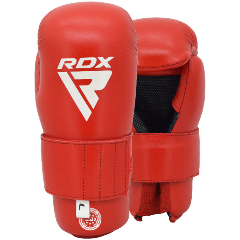 RDX T2 WAKO Approved Boxing Mitts-Red-L