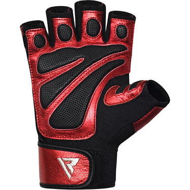 RDX S8 Bold Rote Trainingshandschuhe aus Leder