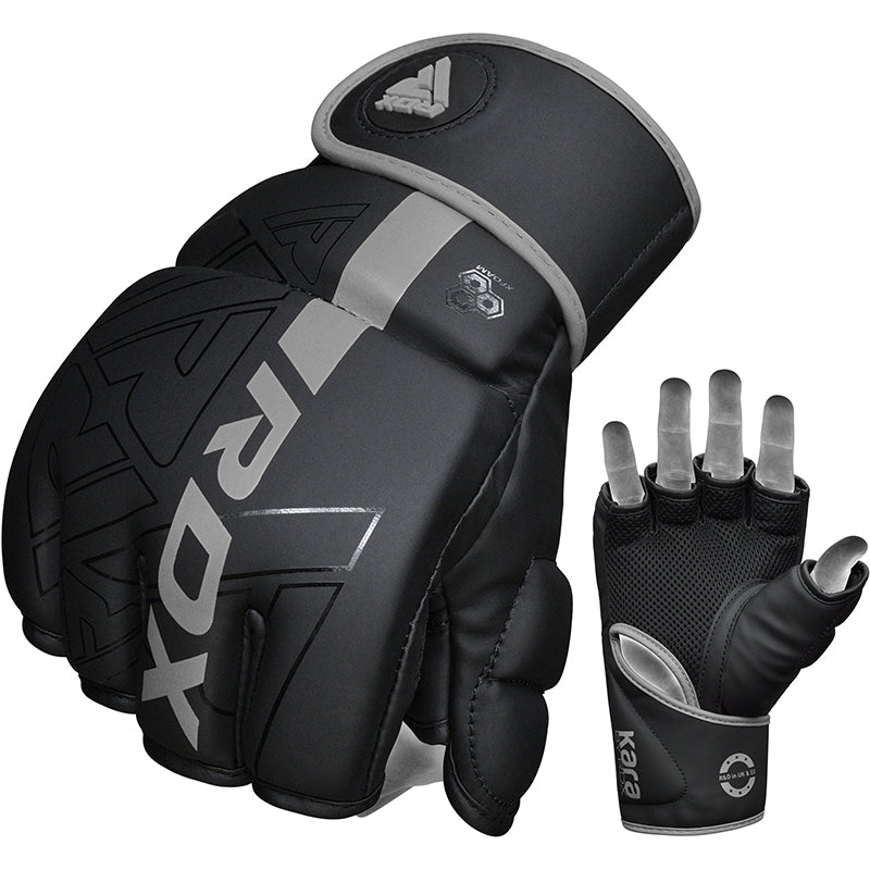 RDX F6 KARA MMA Grappling Gloves#color_silver