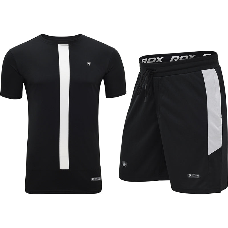 RDX T15 Nero Black Extra Large T-Shirt & Shorts Set