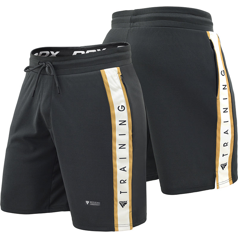 RDX T17 Training Shorts Polyester Small Golden/Blue/White
