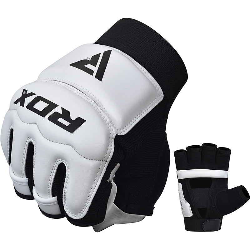 RDX T2 Small White Leather Taekwondo Gloves